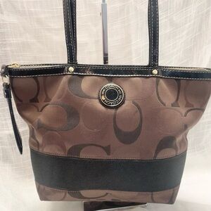 Coach 2012 Signature Stripe Tote
